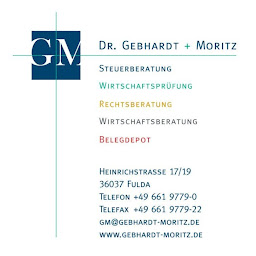 Logo von G+M Steuerberatung Dr. Gebhardt + Moritz Steuerberatungs GmbH