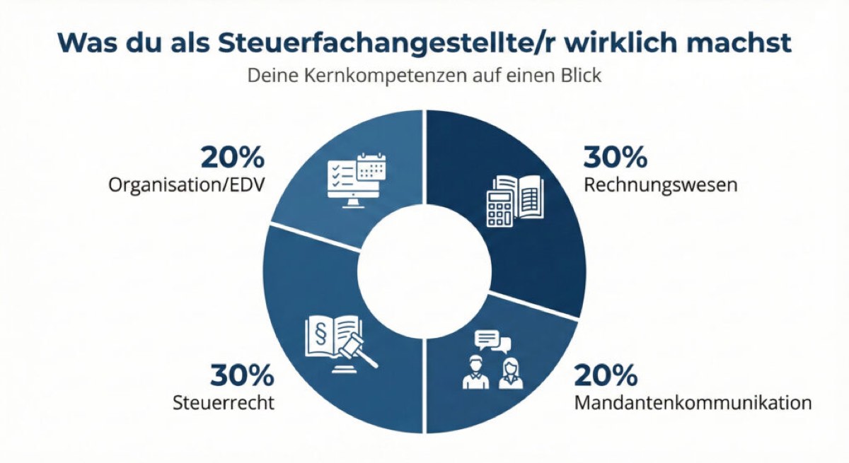 Aufgaben von Steuerfachangestellten in Prozent